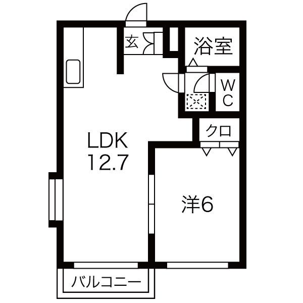 エルディムムトウＢの間取り