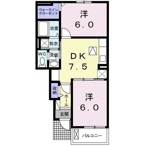 【ナカドイロードＡの間取り】