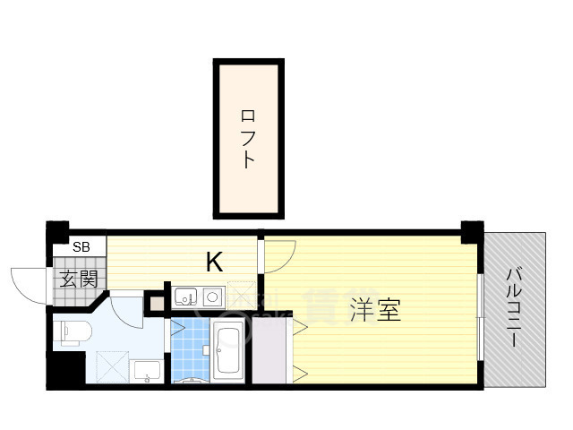 大阪市東淀川区瑞光のマンションの間取り