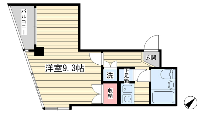 Kフラットの間取り