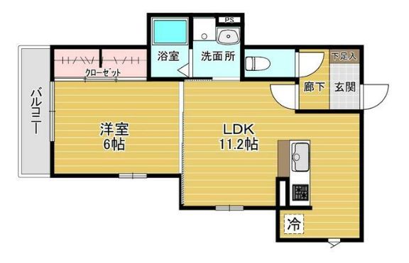 仙台市青葉区霊屋下のマンションの間取り