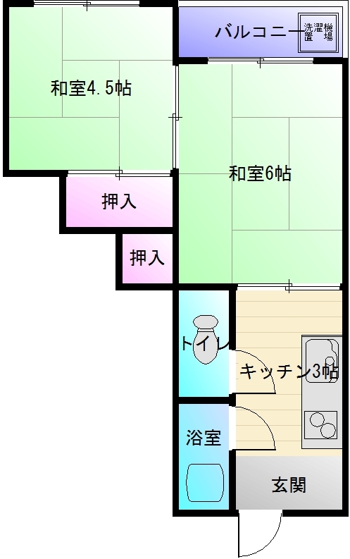 ハイコーポエヒメの間取り