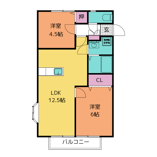 ビーライン三好ヶ丘　Ａ棟の間取り