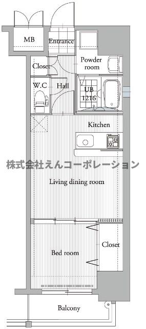 【エンクレスト吉塚駅前IIの間取り】