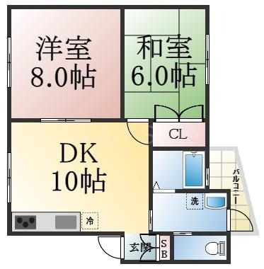 ハイツ東垂水の間取り