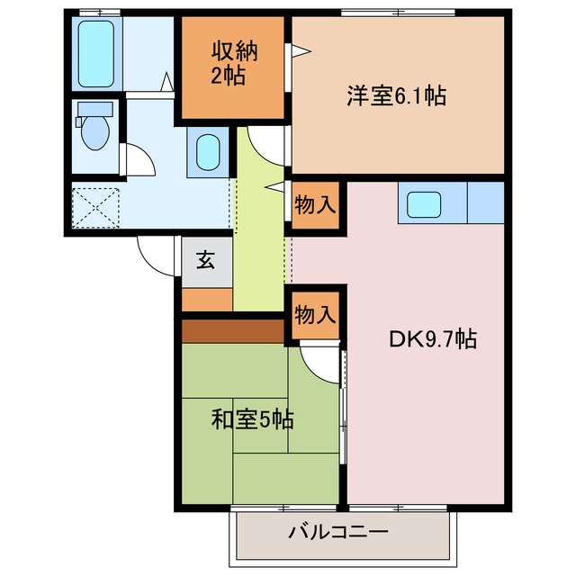 グレースタウンＣの間取り