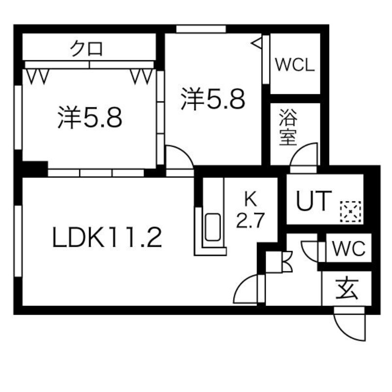 アスティル伏見の間取り