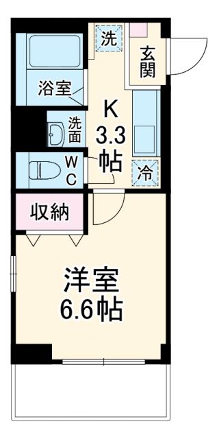 藤沢市片瀬のマンションの間取り