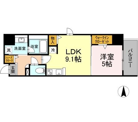 【ダイワシティー庄内通の間取り】