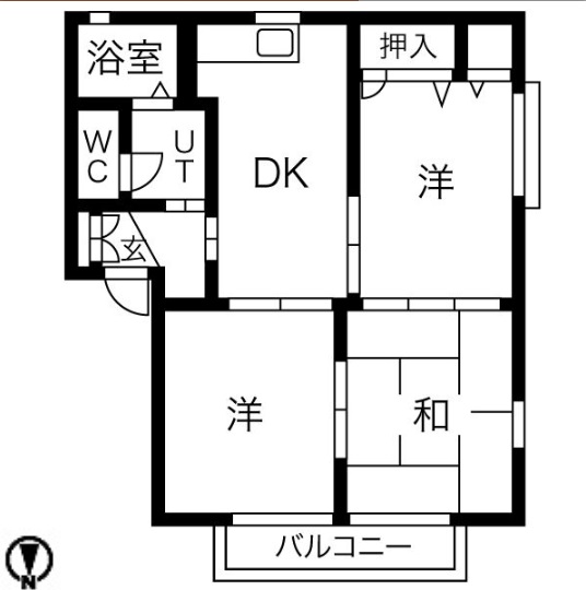 グリーンピュアハイツ　D棟の間取り