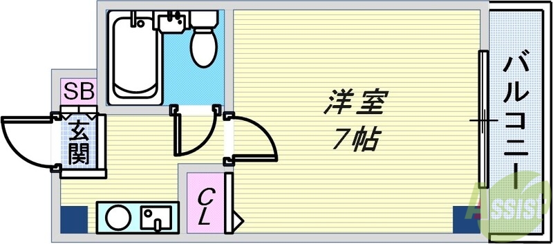 神戸市須磨区道正台のマンションの間取り