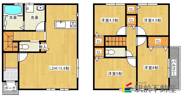 小城アパートの間取り