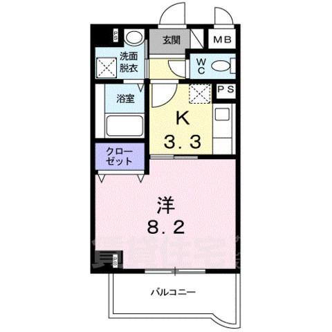 プレジェーネ北江口の間取り