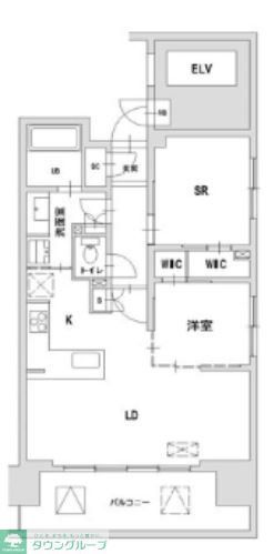 八王子市八日町のマンションの間取り