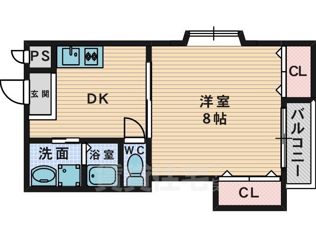 枚方市須山町のマンションの間取り