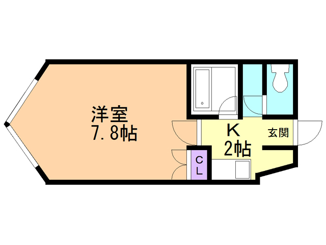 ユニエトワール函館の間取り