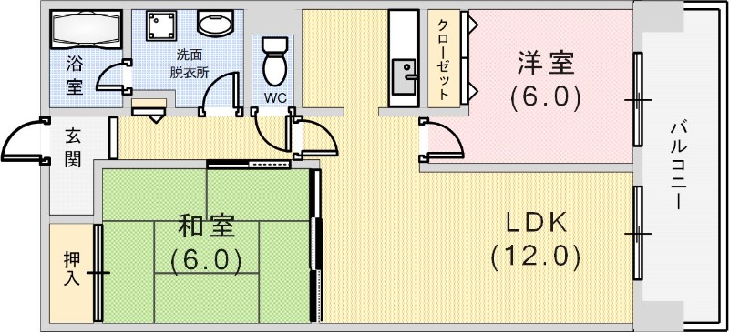 【ストークコートの間取り】