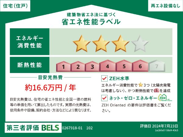 【球磨郡錦町大字西のアパートの省エネ性能ラベル】