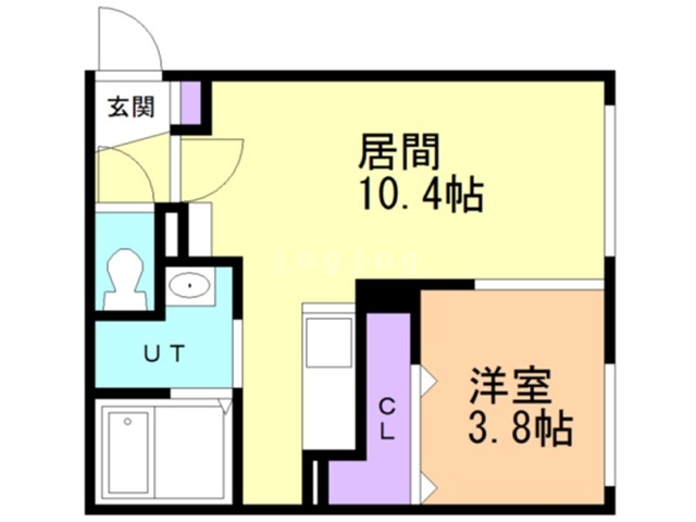 札幌市北区北三十六条西のマンションの間取り