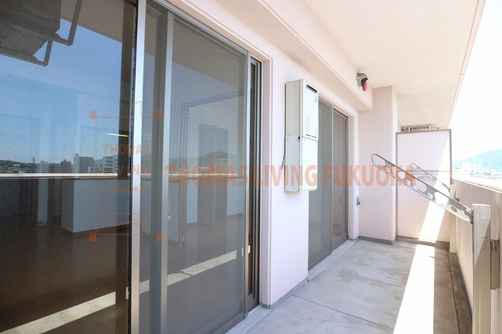 バルコニー　洗濯物が良く乾きます。