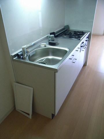 キッチン　料理もらくらく３口システムキッチン