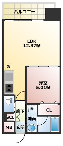 プレジオ三国EUROの間取り写真