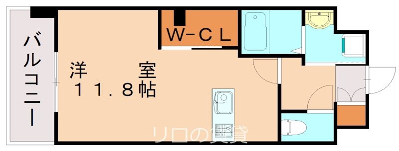 筑豊電気鉄道 黒崎駅前駅 徒歩14分 8階建 築5年の間取り写真
