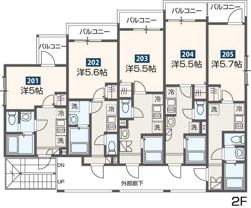 ＪＲ川越線 日進駅 徒歩13分 3階建 築3年の間取り写真