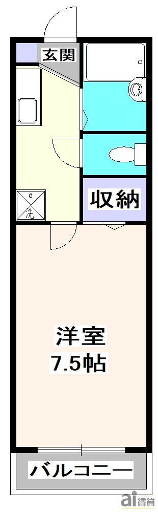 西武国分寺線 鷹の台駅 徒歩3分 3階建 築23年の間取り写真
