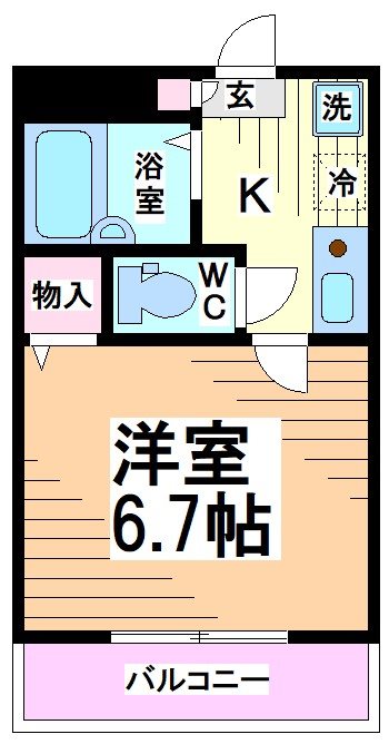 小田急線 向ケ丘遊園駅 徒歩7分 3階建 築24年の間取り写真