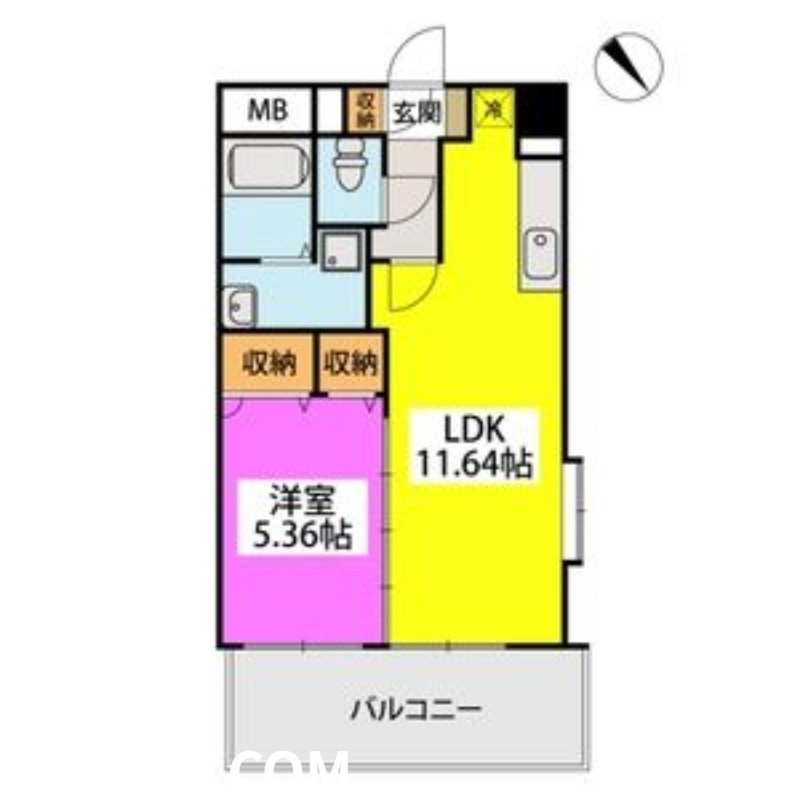 西鉄天神大牟田線 西鉄平尾駅 徒歩4分 10階建 築22年の間取り写真