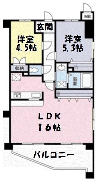 ブルールイイヅカの間取り写真
