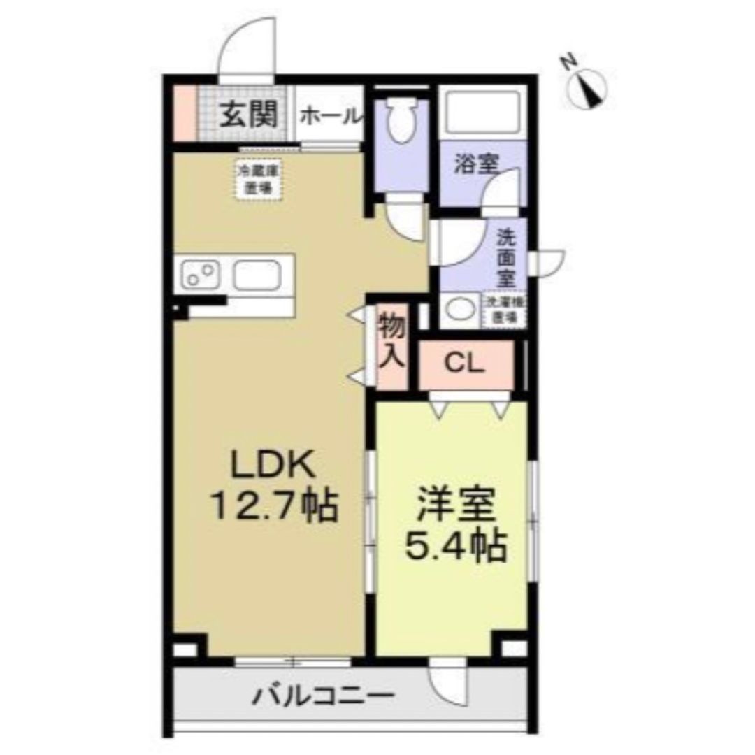 レザン東長沼の間取り写真