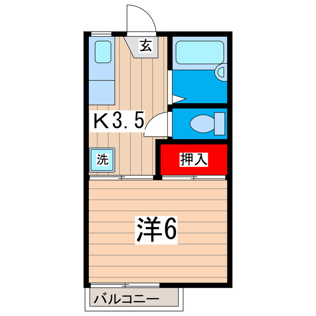 ハイツ清風の間取り