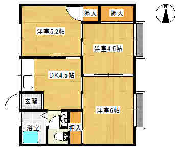 ハイム北島の間取り