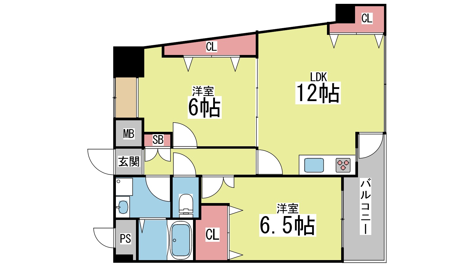 パレス東洋神戸館の間取り