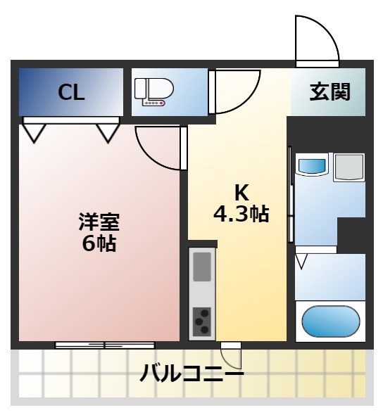 レーヴェ神田町の間取り