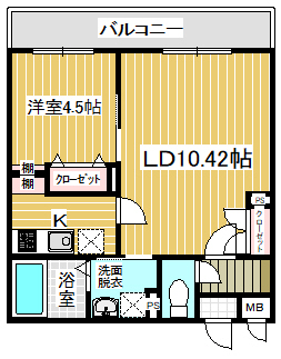 にゃんとハウス堀割2丁目の間取り