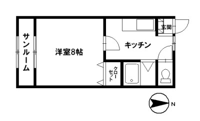 フラットあけぼのの間取り