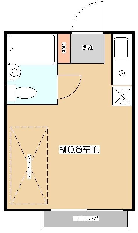 小平市小川町のアパートの間取り