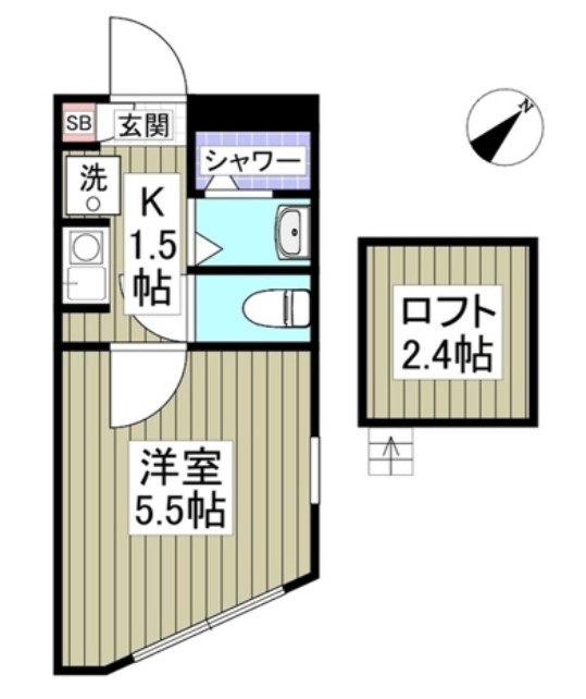 東京都練馬区桜台２（アパート）の賃貸物件の間取り