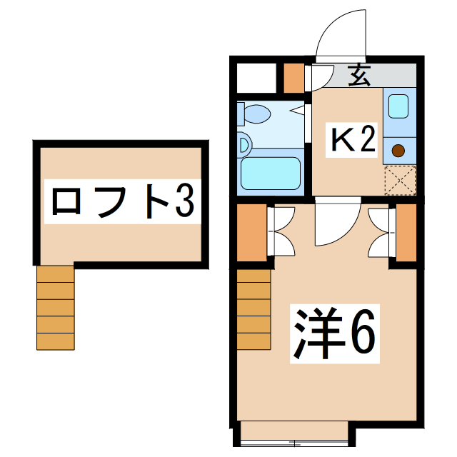 シティパレス諏訪Iの間取り