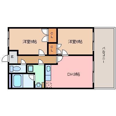 エルザサンリバー戸畑の間取り