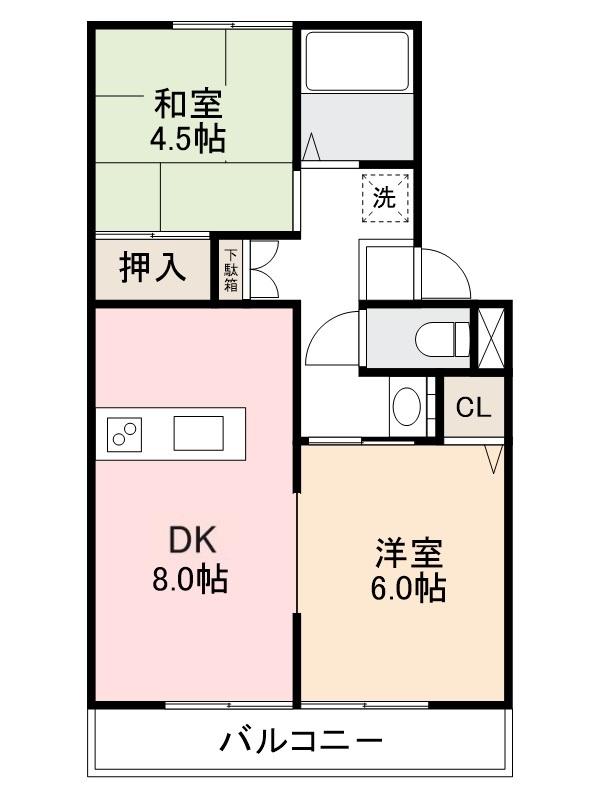 コーポシナジの間取り