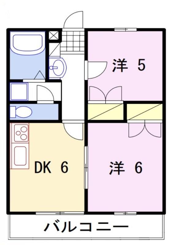 【リアン飾東　A棟の間取り】