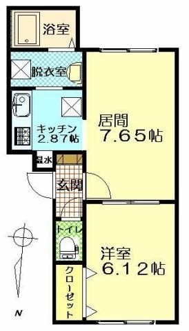 リバティ西富の間取り