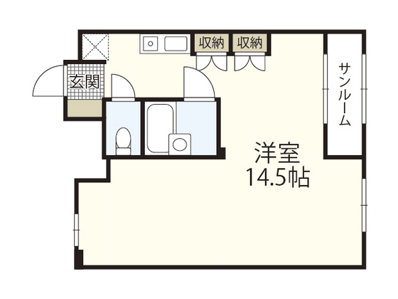 広島市西区井口のマンションの間取り