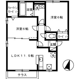 ラフィーネイースト棟の間取り