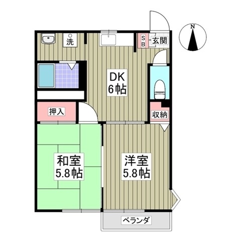 コンフォーレハイムレッドの間取り