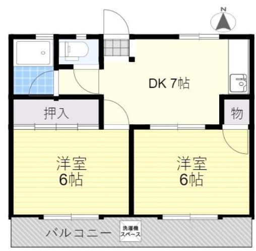 祇園コーポの間取り